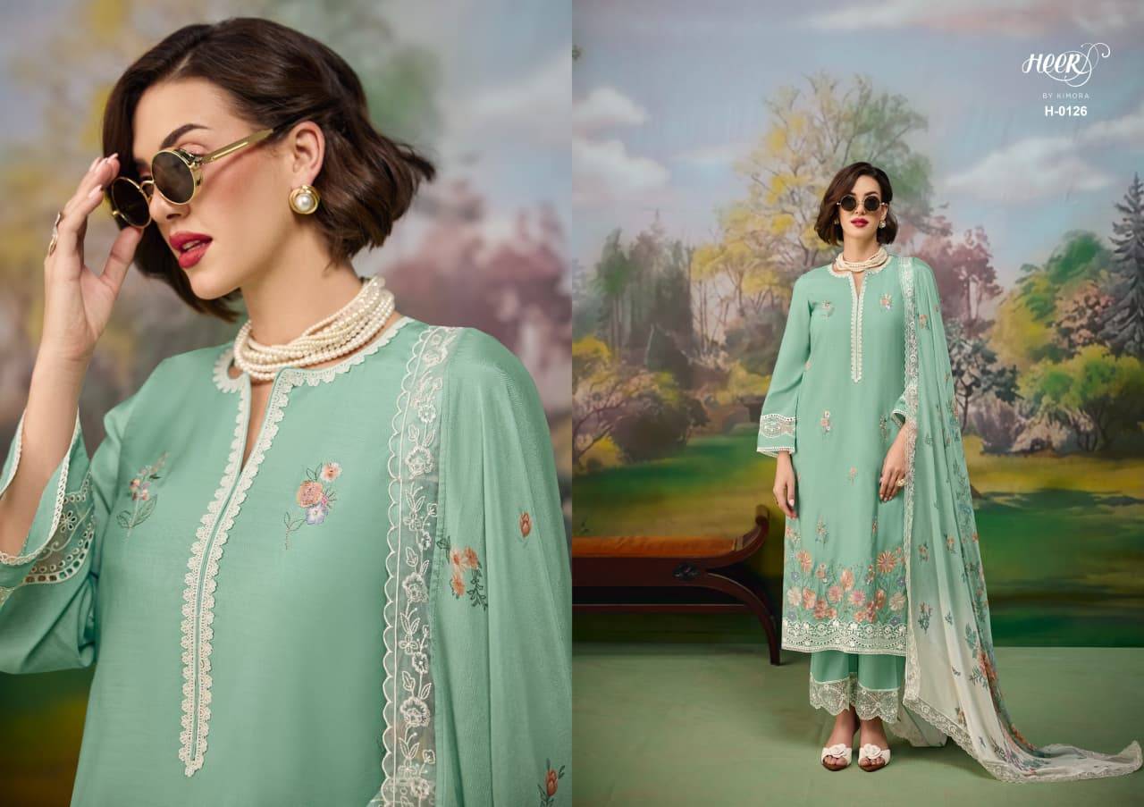 Jaani By Kimora suit 0121 to 0126 Series Stylish Beautiful Colourful Pure Muslin Dresses At Wholesale Price